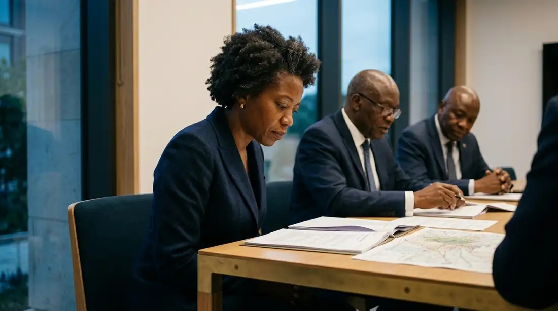Experte en réunion stratégique confidentielle